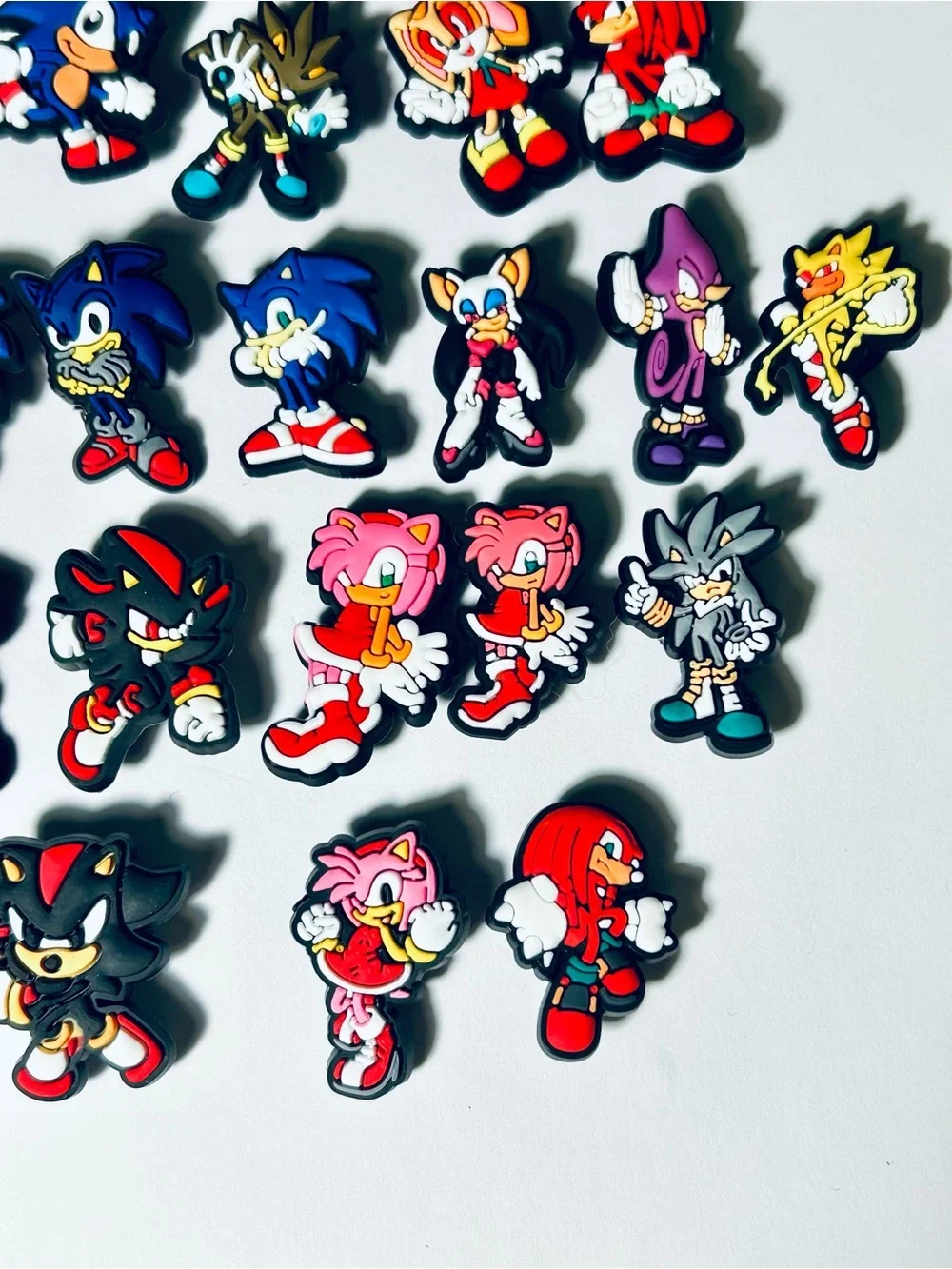 Sonic the Hedgehog Themed Shoe Charms for Crocs Shoes (Set of 21)